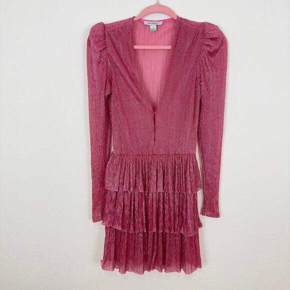 Sabina Musayev Carry Mini Dress in Hot Pink Size Small - Picture 3 of 11